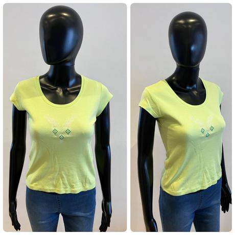 Dámske tričko s potlačou svetlozelené (s), s