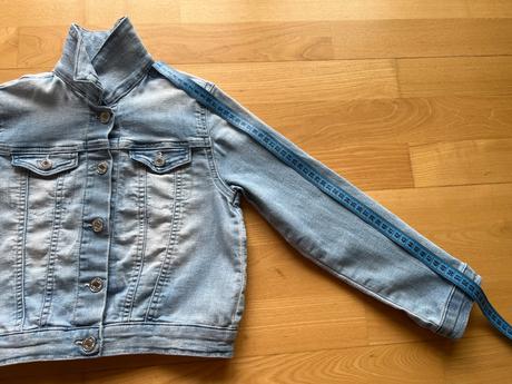 Rifľová bunda v. 128, h&m,128