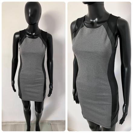 Dámske sivo-čierne šaty h&m (38), h&m,s