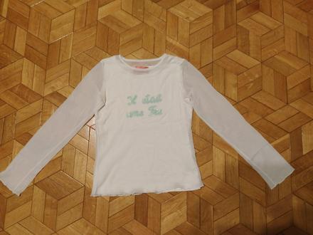 Biele tričko so sieťkou.vel.146/152, 146