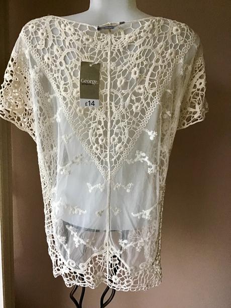 Krajkovy top/3c, george,40 / 42