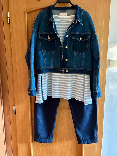 Kratšia riflová bunda č.38, orsay,m