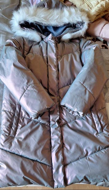 Bunda predĺžený strih, top stav, 140., reserved,140