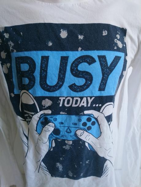 Pánske tričko s motívom busy today, kiabi, s