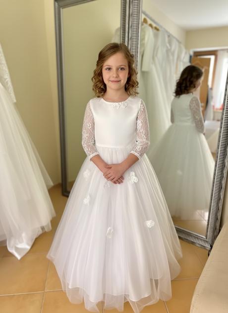 Šaty pre malé princezné vhodné na sv. prijímanie,, 152 / 158