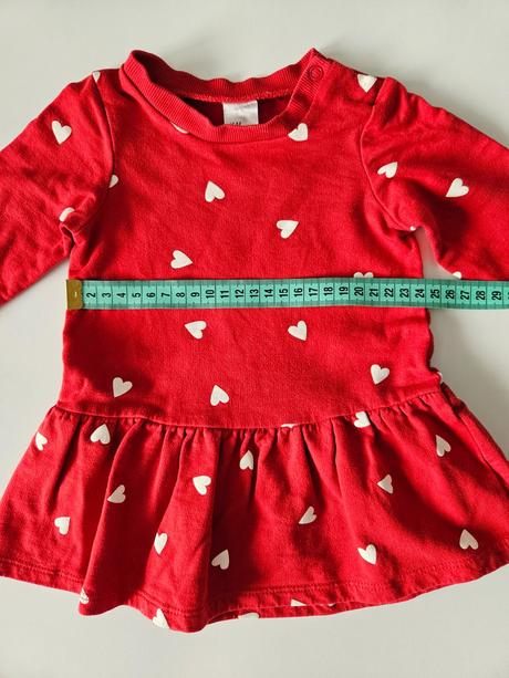 Srdiečkové šaty, h&m,74