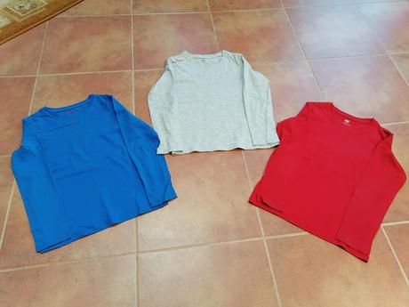 3x tričko h&m, veľ. 122/128, h&m,122