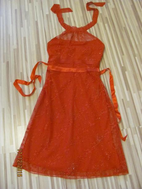 Šaty s viazaním ku krku, l