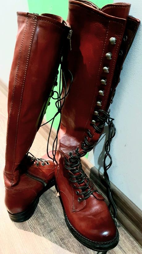 Kožené coolové čižmy, 36 / 37