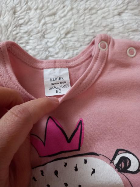 Body princezná krátky rukáv 80, 80