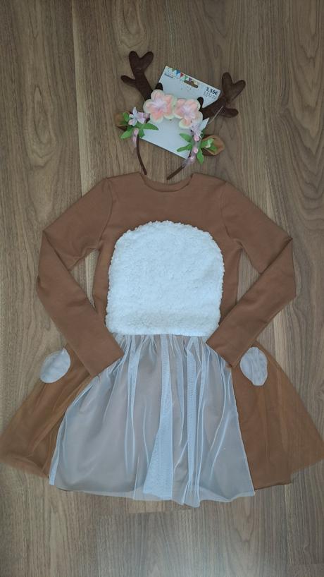 Sukňa (šaty) srnka s čelenkou, 