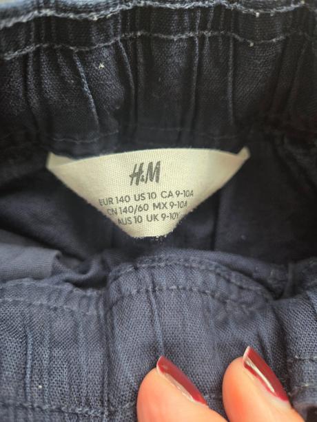 Nohavice ľanové, h&m,140