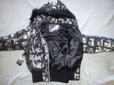 Luxusna zimna bundicka s kapuckou ed hardy vel.s, ed hardy,s