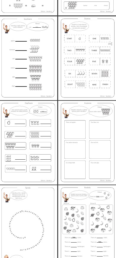 Anglictina pre najmensich - cisla, 