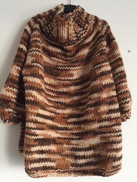 Krasny hunaty rucne robeny sveter zo sashe 3/4 ruk, m