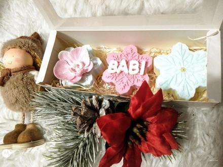 Mydlové vločky v krabičke, 