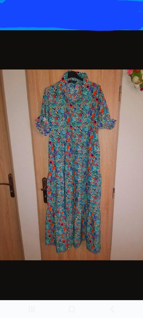 Maxi košeľove šaty, reserved,m