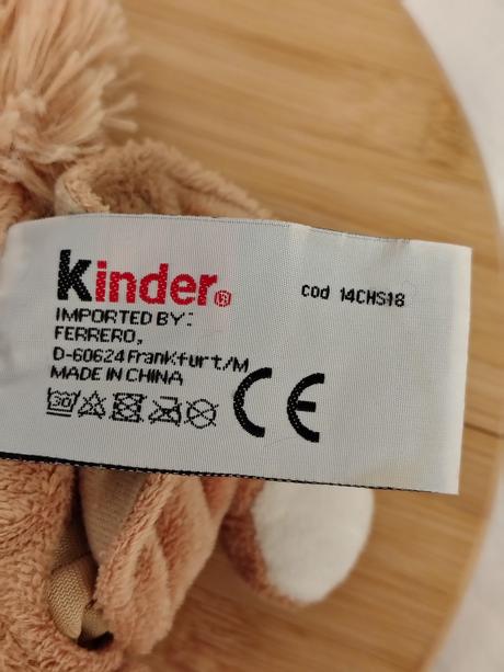 Zberat. plyšová veverička kinder 2018 cod. 14chs18,
