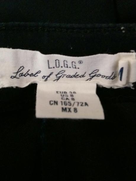 Dámske čierne elastické nohavice, h&m, h&m,s