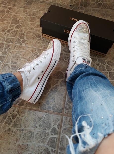 Biele converse crystal, converse,35 - 42