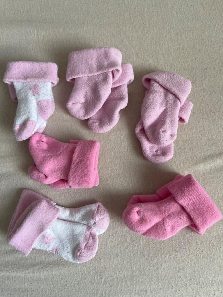 Newborn ponožky 6ks, f&f,17