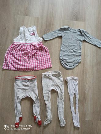 Šaty pre 6-9 mesiacov pre dievčatko, 68–80