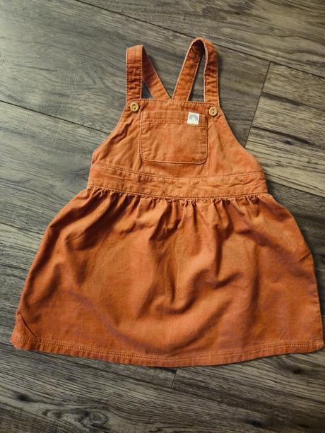 Škoricové šaty na traky lindex 80, lindex,80