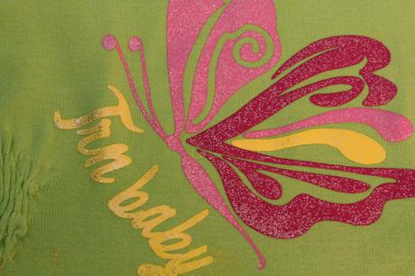 Chutné tričko s trblietkami, 1x oblečené, 56-68, terranova,56