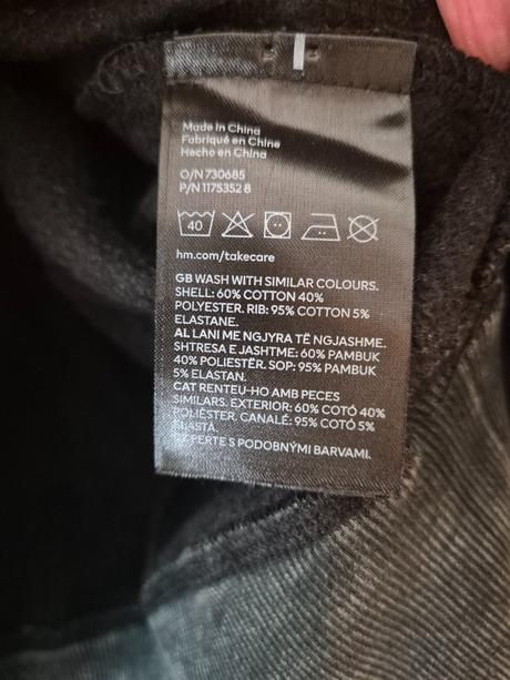 Tmavosivá mikina m, h&m,m