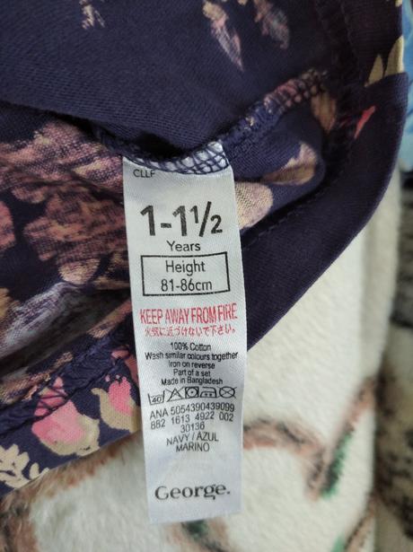 Kvietkovana tunika 12-18m, george,80