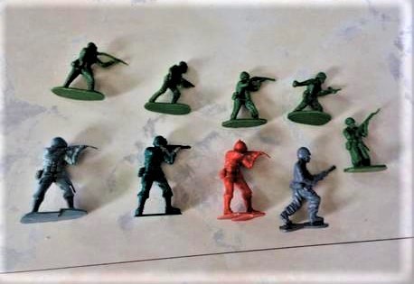 Sada gumených vojačikov/10 ks, 