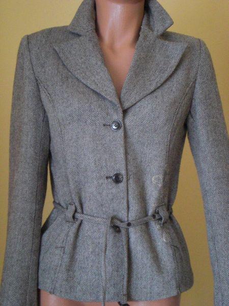 Prechodný kabát s opaskom, kenvelo,s