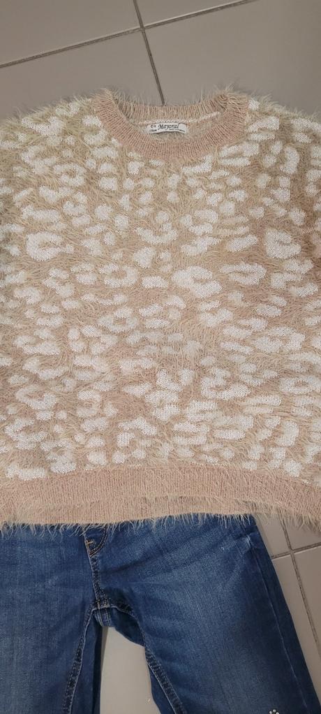 Nohavice + pulover, 128