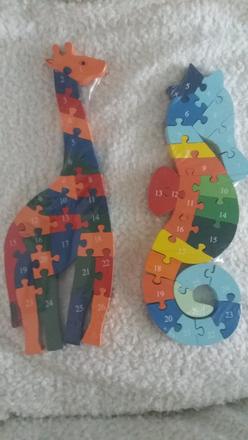 Velke drevenne ciselne zvieratkove puzzle, 