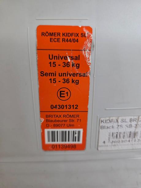 Autosedačka, römer