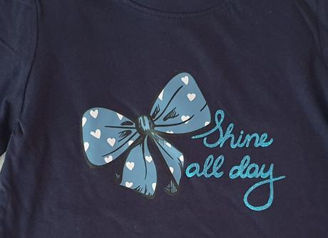 Dievčenské tričko s mašličkou, 116