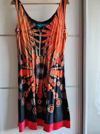 Desigual original nádherné letné šaty l, desigual,l