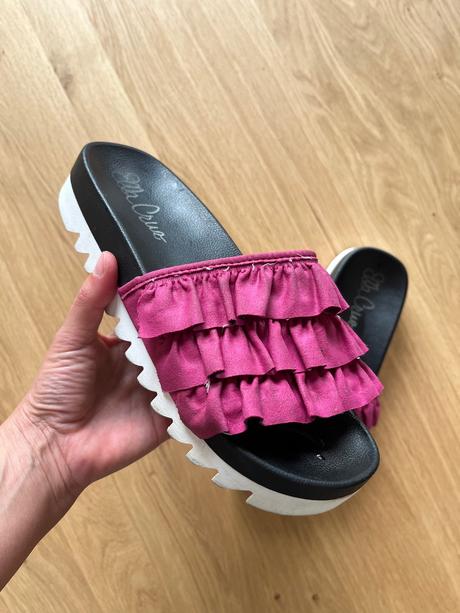 Hrubé dizajnové šľapky - ella cruz, 37