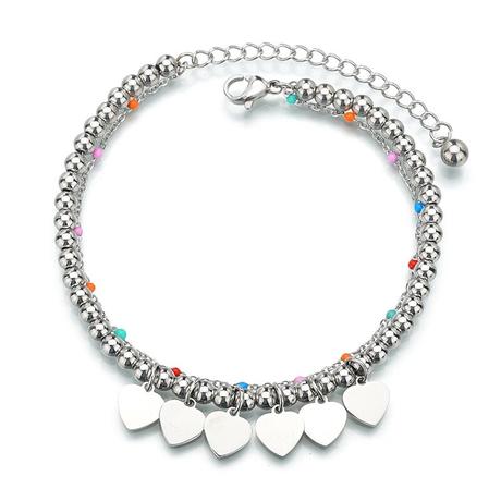 Guličkový náramok so srdiečkami, 