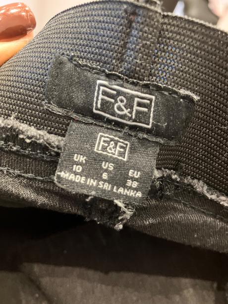 Dámske čierne rifľové legíny (38), f&f,m