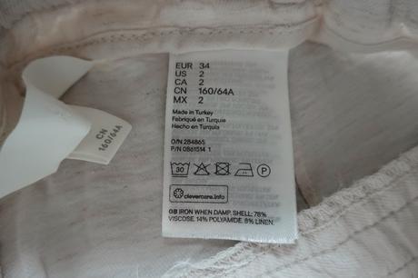 Viskozovo-ľanové kraťasky h&m, h&m,34