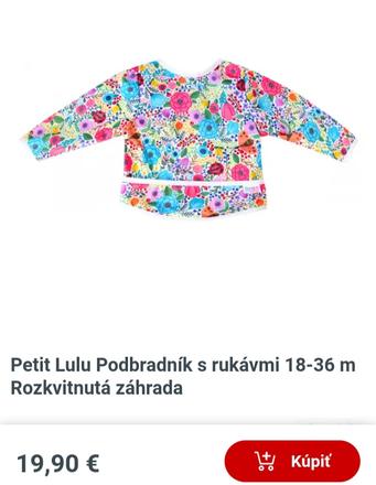 Podbradník s rukávmi zn. petit lulu,