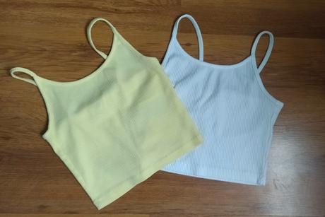 Rebrované crop topy amisu, amisu,xs