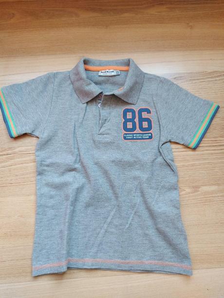 Šedá polokošeľa, 128