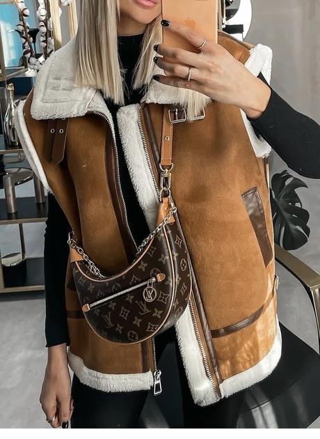 Damska kozusinova vesta greenapple, m