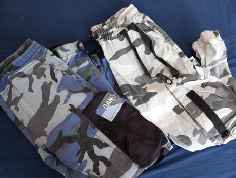 2x maskacove nohavice, l