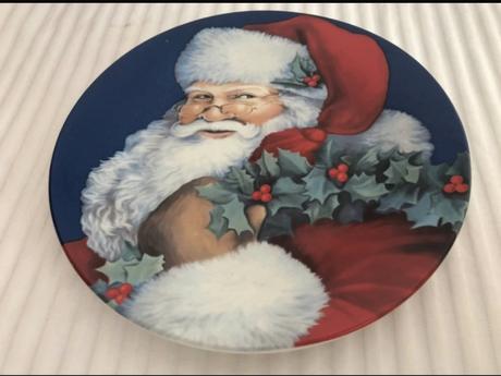 Adler znaceny porcelanovy vianocny tanier mikulas,