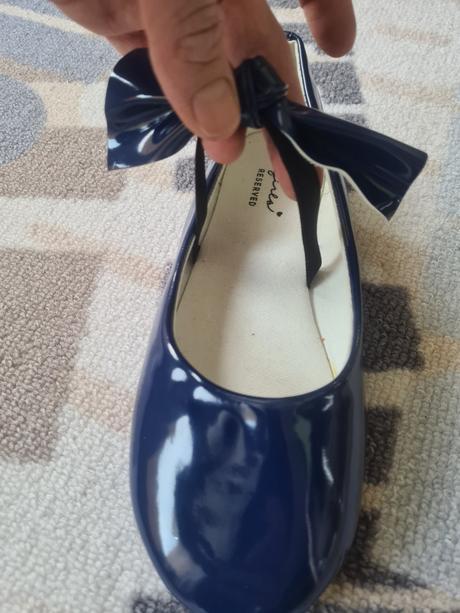 Lakové balerínky mašla sa dá dat dole-č.36, reserved,36