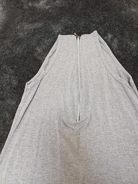 Jednoduche sede dlhe saty v.m, m