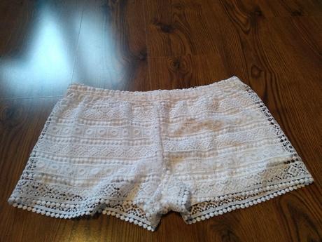 Krásne biele kraťasy, h&m,m